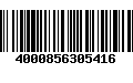 Código de Barras 4000856305416