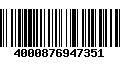 Código de Barras 4000876947351