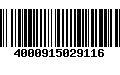 Código de Barras 4000915029116