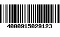 Código de Barras 4000915029123