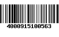 Código de Barras 4000915100563