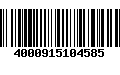 Código de Barras 4000915104585