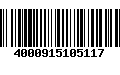 Código de Barras 4000915105117