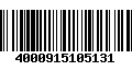 Código de Barras 4000915105131