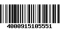 Código de Barras 4000915105551