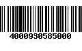 Código de Barras 4000930585000