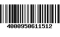 Código de Barras 4000950611512