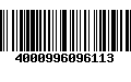 Código de Barras 4000996096113