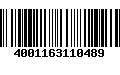 Código de Barras 4001163110489