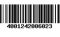 Código de Barras 4001242006023