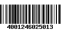 Código de Barras 4001246025013