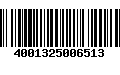 Código de Barras 4001325006513