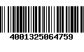 Código de Barras 4001325064759