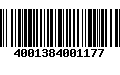 Código de Barras 4001384001177