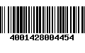 Código de Barras 4001428004454