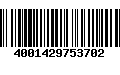 Código de Barras 4001429753702