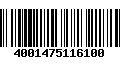 Código de Barras 4001475116100