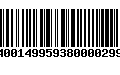 Código de Barras 400149959380000299