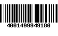 Código de Barras 4001499949180