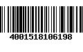 Código de Barras 4001518106198