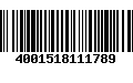 Código de Barras 4001518111789