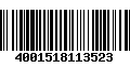 Código de Barras 4001518113523