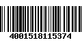 Código de Barras 4001518115374