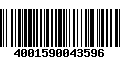 Código de Barras 4001590043596