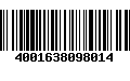 Código de Barras 4001638098014