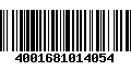 Código de Barras 4001681014054