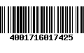 Código de Barras 4001716017425