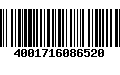 Código de Barras 4001716086520