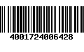 Código de Barras 4001724006428