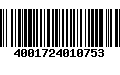 Código de Barras 4001724010753