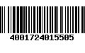 Código de Barras 4001724015505