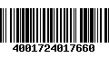 Código de Barras 4001724017660