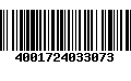 Código de Barras 4001724033073