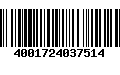 Código de Barras 4001724037514