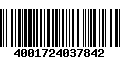 Código de Barras 4001724037842