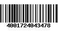 Código de Barras 4001724043478