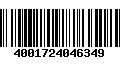 Código de Barras 4001724046349