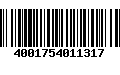 Código de Barras 4001754011317