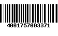 Código de Barras 4001757003371