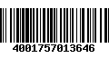 Código de Barras 4001757013646