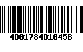 Código de Barras 4001784010458