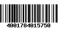 Código de Barras 4001784015750