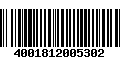 Código de Barras 4001812005302