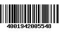 Código de Barras 4001942005548