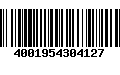 Código de Barras 4001954304127