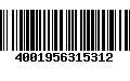 Código de Barras 4001956315312